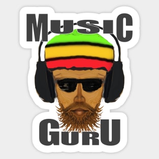 Reggae Music Guru Cool Vibes Sticker